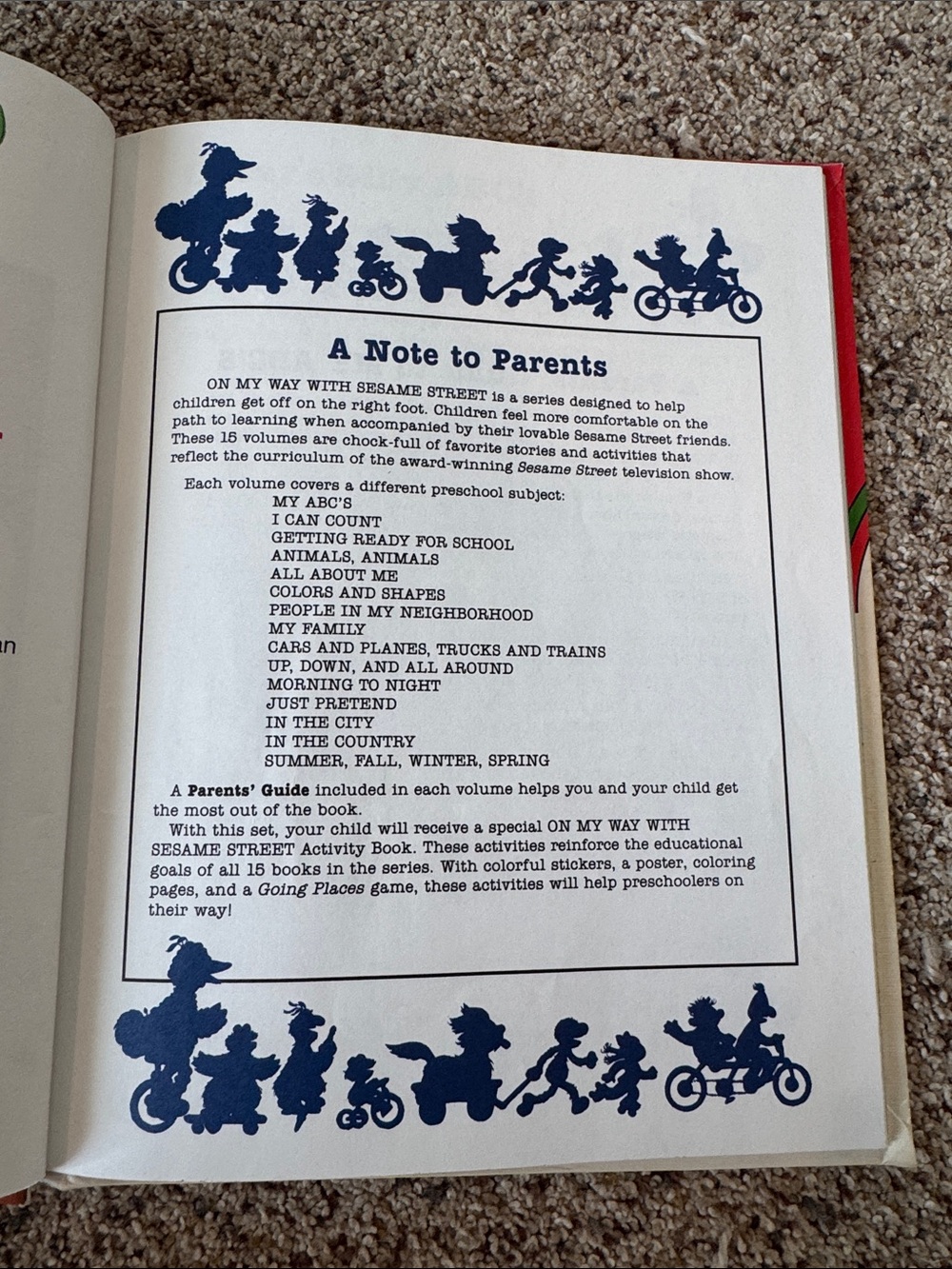 Sesame Street "On My Way" Board Book Vintage Collection - Picture 5 of 9